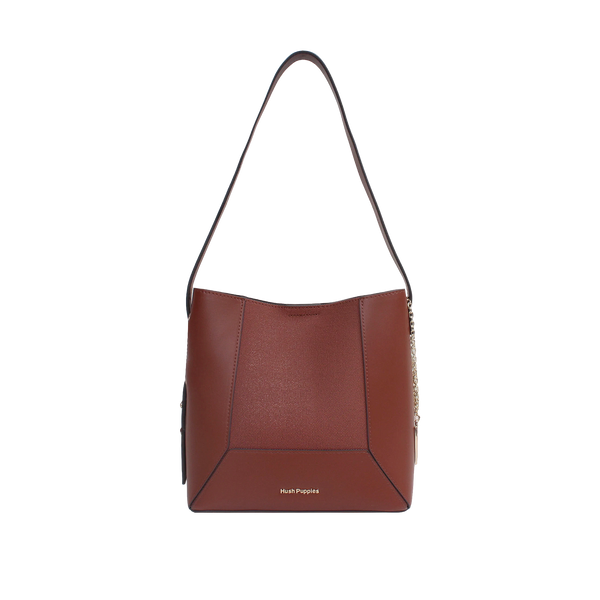 Cartera satchel Penelope para mujer color tan